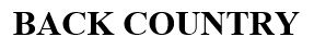 Back Country